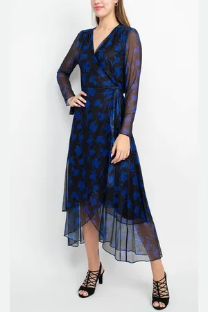 LAUNDRY HU05D34 - High Low Print Long Dress