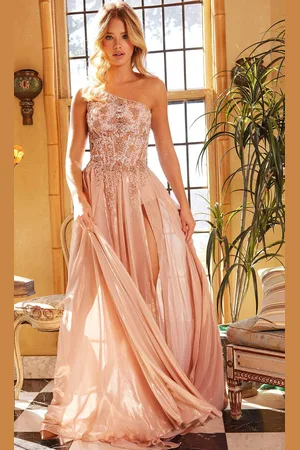 JOVANI 07257 - Floral Illusion Bodice Long Classic Prom Gown