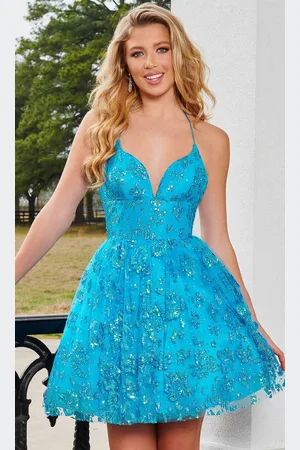 Rachel Allan 40243 - Halter A-Line Cocktail Dress