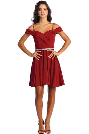 May Queen MQ1916 - Cold Shoulder A-Line Cocktail Dress