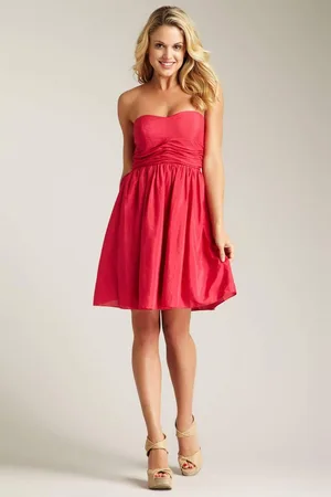 Jessica Simpson JS2X3879 Short Stitched Sweetheart A-Line Dress