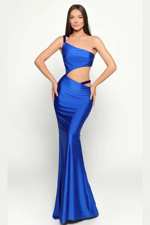 TARIK EDIZ 51004 Fitted Trumpet Evening Dress