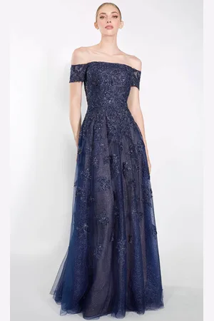 Janique 91122 - Straight Across A-Line Prom Gown