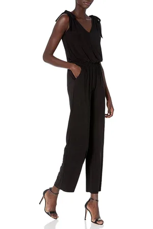 LAUNDRY HP01K95 - Sleeveless Tie Shoulder Jumpsuit