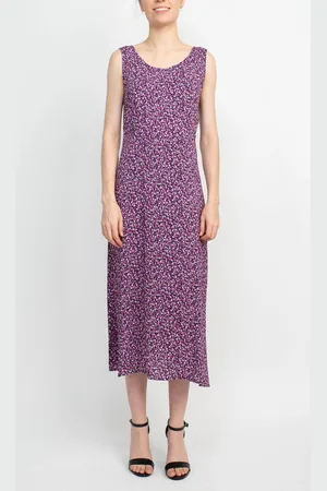 Connected Apparel TFZ74707M1 - Floral Scoop Long Dress