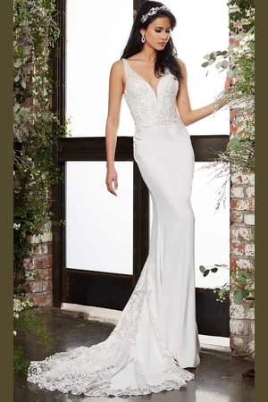 Jovani Bridal JB06928 Lace Ornate Mermaid Bridal Gown