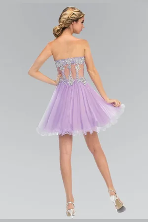 Elizabeth K GS1106 Sequin Embellished Affordable Prom Dress