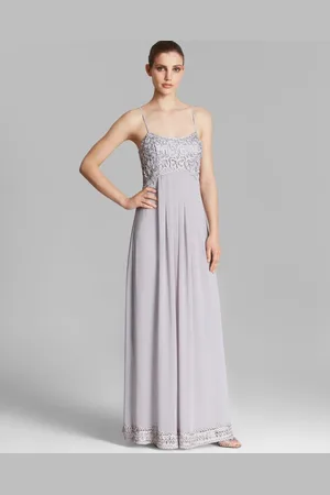 Sue Wong Ribbon Chiffon A-Line Dress C4237