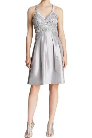 Sue Wong Embellished V-Neck Short Dress N4237