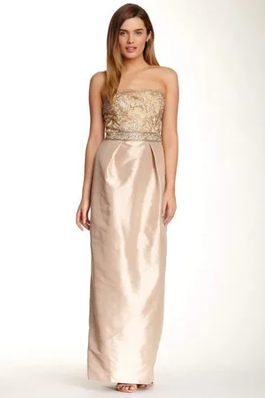 Sue Wong Embellished Taffeta Gown N3445