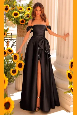 Clarisse 811166 - Off Shoulder Pleated Ballgown