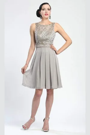 Sue Wong Ornate V-Cut Back Dress N4216