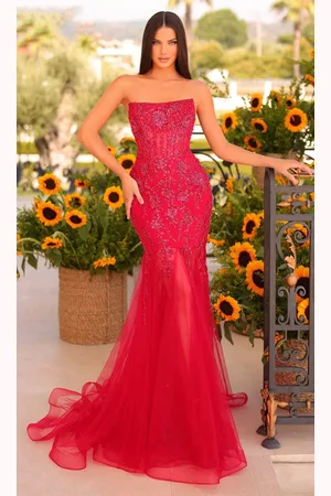 Clarisse 811242 - Embellished Strapless Trumpet Prom Dress
