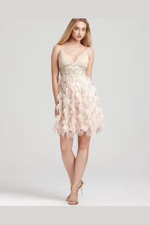 Sue Wong N9111 Sleeveless Cascading Petal Organza Dress