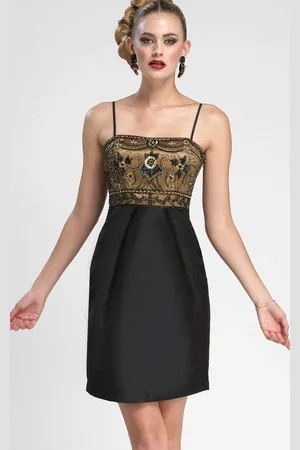 Sue Wong N3434 Sleeveless Embellished Bodice Empire Taffeta Dress
