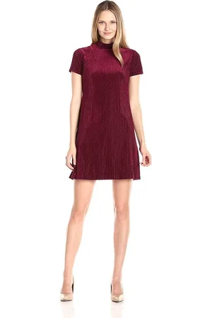 MAGGY G2610M High Neck Suede Dress