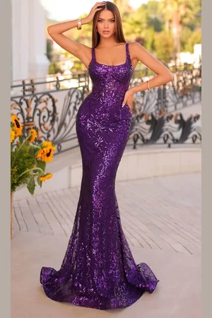 Clarisse 811236 - Sequined Mermaid Evening Gown