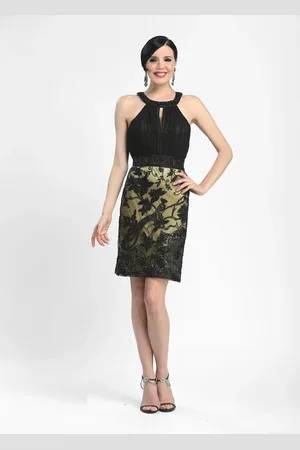 Sue Wong Keyhole Lace Dress N4117