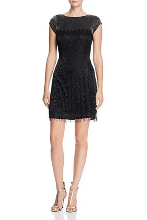 Aidan Mattox Beaded Chiffon Short Dress MD1E200711