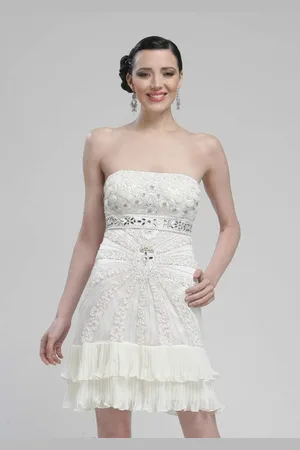Sue Wong N2321 Embellished Strapless Cocktail dress
