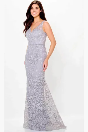 Cameron Blake CB3238 - Sleeveless Lace Evening Dress