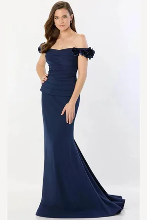 Montage by Mon Cheri M2242 - Fitted Bodice Off-Shoulder Mother of the Bride Dress