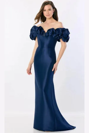 Montage by Mon Cheri M2233 - Off-Shoulder Fitted Bodice Mother of the Bride Dress