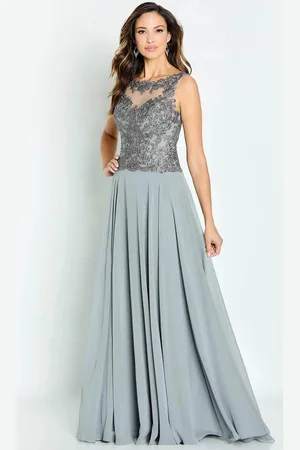 Cameron Blake CB138 - Embroidered Bodice Evening Dress
