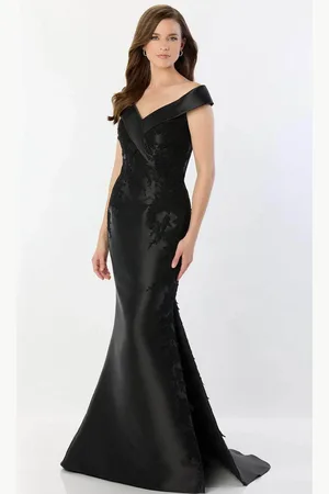 Montage by Mon Cheri M2243 - Lace Appliques Fitted Bodice Mother of the Bride Dress