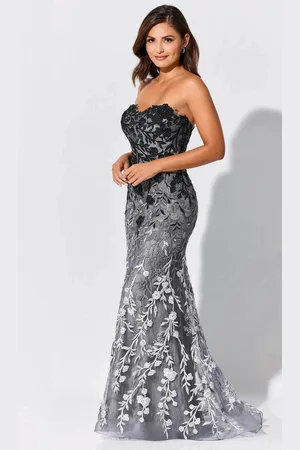 Ivonne D ID316 - Ombre Sweetheart Evening Dress