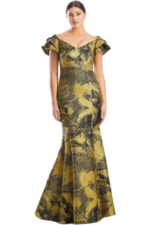 Alexander By Daymor 1775S23 - Layered Sleeve Trumpet Long Gown