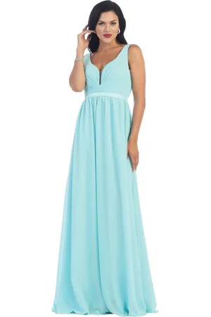 May Queen MQ1225B Sleeveless Plunging Interweaved Prom Gown