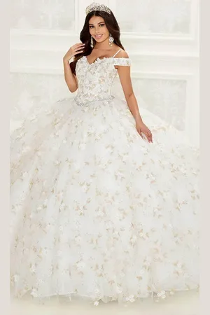 Princesa by Ariana Vara PR30084 - Blossom Ornate Ballgown