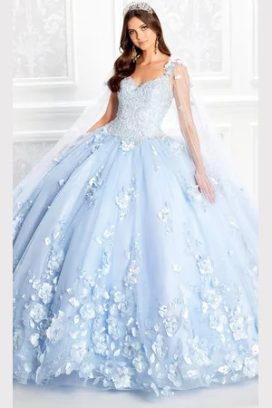 Princesa by Ariana Vara PR22021NL - Lace Floral Ballgown