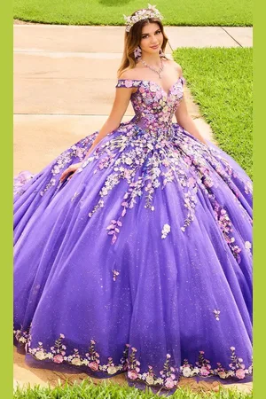 Princesa by Ariana Vara PR30155 - Lace-Up Tie Off-Shoulder Prom Gown