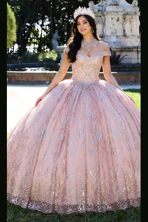 Princesa by Ariana Vara PR30132 - Rhinestone-Detailed Quinceanera Gown