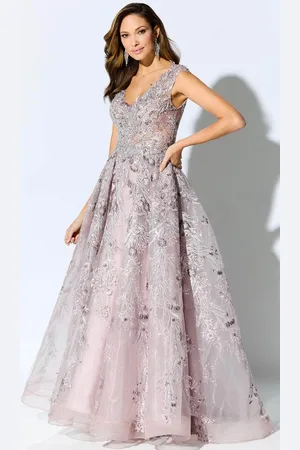 Ivonne D ID903 - Laced Appliqued Evening Gown