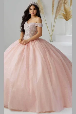Fiesta Gowns 56446 - Shimmering Off-shoulder Ballgown