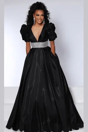 Johnathan Kayne 2692 - Short Puff Sleeve Ballgown