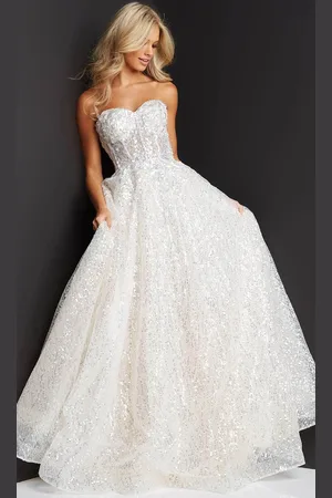 JOVANI 08417 - Strapless Corset Prom Dress
