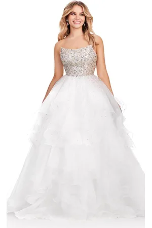 Ashley Lauren 11545 - Beaded Bustier Strapless Ballgown