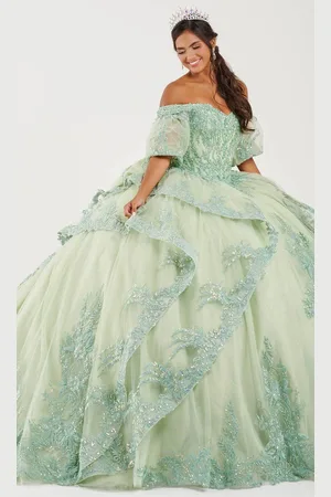 Fiesta Gowns 56492 - Off-Shoulder Embroidered Ballgown