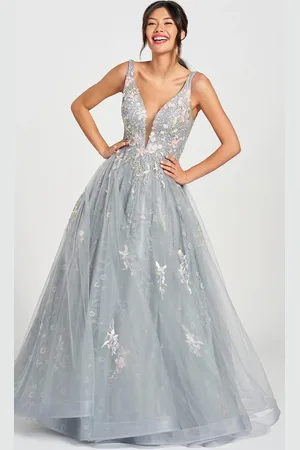 Colette for Mon Cheri CL12213 - Deep V-neck Prom Dress