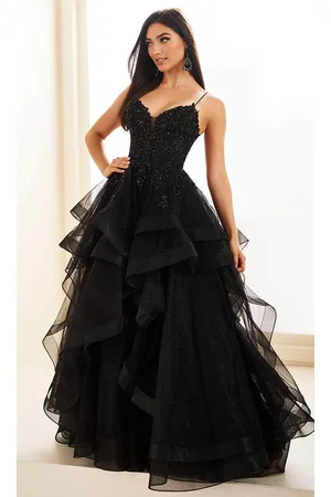 Ellie Wilde EW36203 - Floral Embroidered Sheer Corset Prom Dress