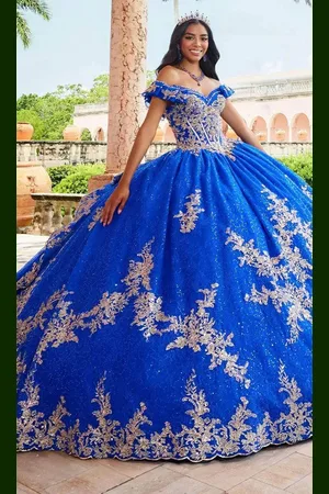 Princesa by Ariana Vara PR30163 - Lace Off- Shoulder Prom Gown