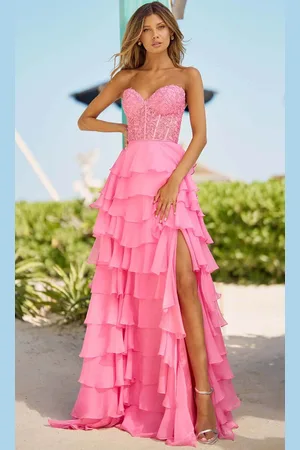 Sherri Hill 56162 - Strapless Corset A-Line Gown