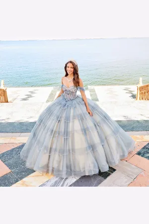 Princesa by Ariana Vara PR30160 - Sequin Caplet Included Prom Gown