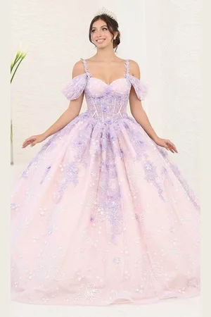 May Queen LK257 - Two-Toned Ballgown