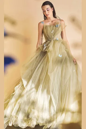 Andrea and Leo A1113 - Sleeveless Spaghetti Strap Ballgown