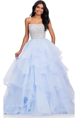 Ashley Lauren 11545 - Beaded Bustier Strapless Ballgown